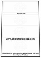 Custom Sticker - Container Cosco Shipping (wit)