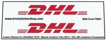 Custom Sticker - Container DHL 40ft