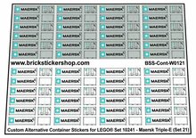 Custom Sticker - Container Sheet 21 for Maersk Line Triple-E