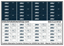 Custom Sticker - Container Sheet 28 for Maersk Line Triple-E