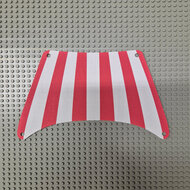 Replica Sailbb43 - Cloth Sail 28 x 18 Bottom with Red Stripes Pattern