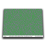 A5 sheet with Cobblestone Pattern Dark Bluish Grey on Green