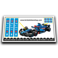 Alternatieve Sticker voor Set 77246 - Visa Cash App RB VCARB 01 Car