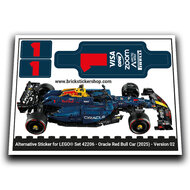 Alternative Sticker for Set 42206 - Oracle Red Bull Racing RB20 Car (Version 02)