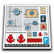 Replacement Sticker for Set 3832 - The Emergency Room