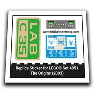 Replacement Sticker voor Set 4851 - The Origins