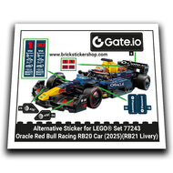 Alternative Sticker for Set 77243 - Oracle Red Bull RB20 Car (RB21 livery)