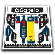 Alternative Sticker for Set 42206 - Oracle Red Bull Racing RB20 Car (Version 05, RB21 livery)