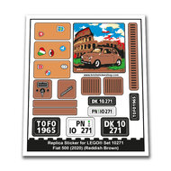 Replacement Sticker for Set 10271 - Fiat 500 (Reddish Brown)