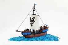 Custom Cloth - Sail for The Black Serpent - Medieval Cog Ship by EDGE OF BRICKS