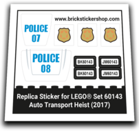 Replacement Sticker for Set 60143 - Auto Transport Heist