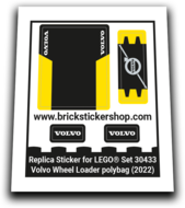 Replacement Sticker for Set 30433 - Volvo Wheel Loader polybag