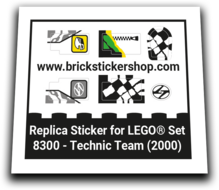 Replacement Sticker for Set 8300 - Technic Team