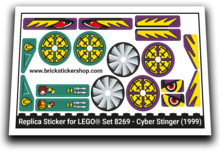 Replacement Sticker for Set 8269 - Cyber Stinger