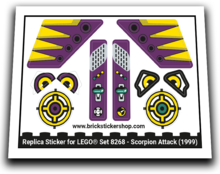 Replacement Sticker for Set 8268 - Scorpion Attack