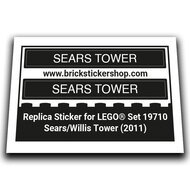 Adesivo sostitutivo per set 19710 - Sears Tower