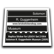 Replacement Sticker for Set 21004 - Solomon R. Guggenheim Museum