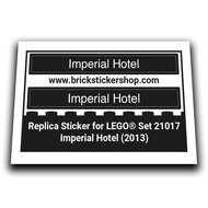 Replacement Sticker for Set 21017 - Imperial Hotel