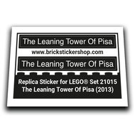 Replacement Sticker for Set 21015 - The Leaning Tower Of Pisa