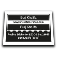 Replacement Sticker for Set 21055 - Burj Khalifa