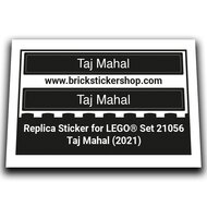 Replacement Sticker for Set 21056 - Taj Mahal