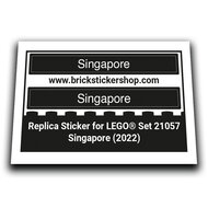 Replacement Sticker for Set 21057 - Singapore