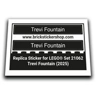 Replacement Sticker for Set 21062 - Trevi Fountain