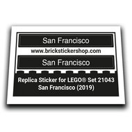 Replacement Sticker for Set 21043 - San Francisco