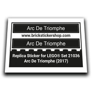 Replacement Sticker for Set 21036 - Arc De Triomphe