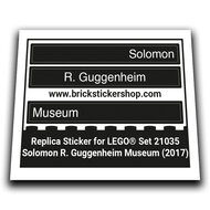 Replacement Sticker for Set 21035 - Solomon R. Guggenheim Museum