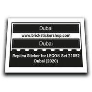 Replacement Sticker for Set 21052 - Dubai