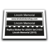 Replacement Sticker for Set 21022 - Lincoln Memorial