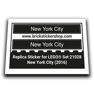 Replacement Sticker for Set 21028 - New York City