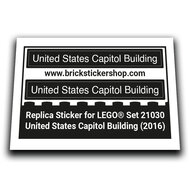 Replacement Sticker for Set 21030 - United States Capitol Building