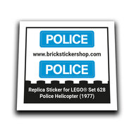 Replacement Sticker for Set 628 - Police Helicopter