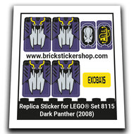 Replacement Sticker for Set 8115 - Dark Panther