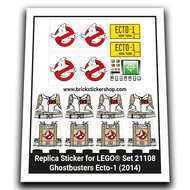 Replacement Sticker for Set 21108 - Ghostbusters Ecto-1