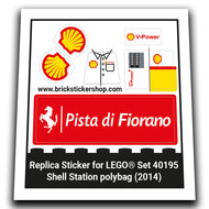 Replacement Sticker for Set 40195 - Shell Station polybag