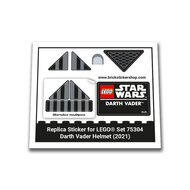 Replacement Sticker for Set 75304 - Darth Vader Helmet