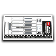 Replacement Sticker for Set 75305 - Scout Trooper Helmet