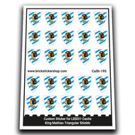 Custom Sticker - King Mathias Triangular Shields