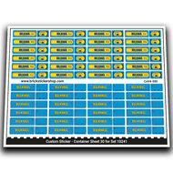 Custom Sticker - Container Sheet 30 for Maersk Line Triple-E
