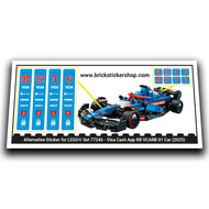 Alternative Sticker for Set 77246 - Visa Cash App RB VCARB 01 Car