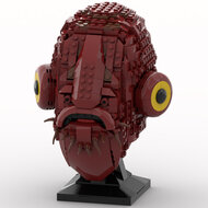 Custom Sticker - Admiral Ackbar &ndash; SW Lego Helmet Collection style by Albo.Lego