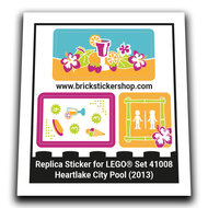 Replacement Sticker for Set 41008 - Heartlake City Pool