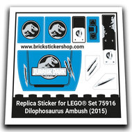 Replacement Sticker for Set 76916 - Dilophosaurus Ambush