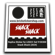 Replacement Sticker for Set 910030 - Snack Shack