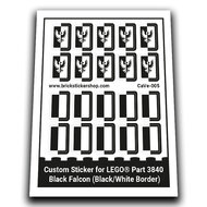 Custom Sticker - Black Falcon Vests (Black-White)