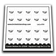 Custom Sticker - Aquazone Logo&#039;s for 2x2 Tile
