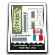 Replacement Sticker for Set 40568 - Paris Postcard